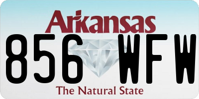 AR license plate 856WFW