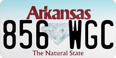 AR license plate 856WGC