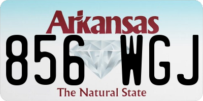 AR license plate 856WGJ