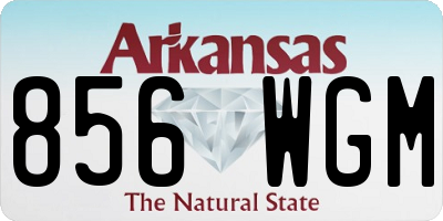 AR license plate 856WGM