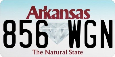 AR license plate 856WGN