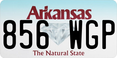 AR license plate 856WGP