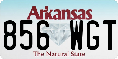 AR license plate 856WGT