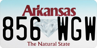 AR license plate 856WGW