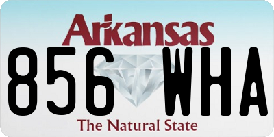 AR license plate 856WHA
