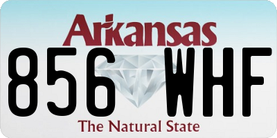 AR license plate 856WHF