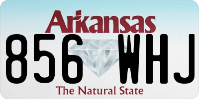 AR license plate 856WHJ