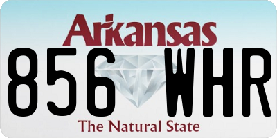 AR license plate 856WHR