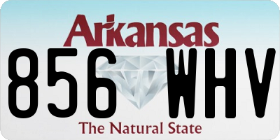 AR license plate 856WHV