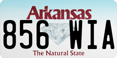 AR license plate 856WIA