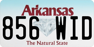 AR license plate 856WID