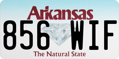 AR license plate 856WIF