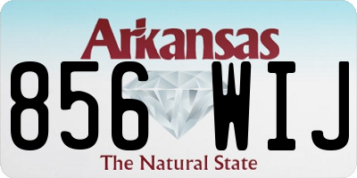 AR license plate 856WIJ
