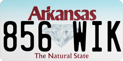 AR license plate 856WIK