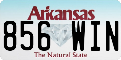 AR license plate 856WIN