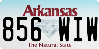 AR license plate 856WIW