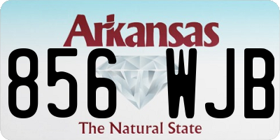 AR license plate 856WJB