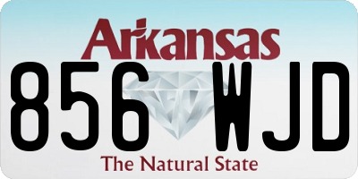 AR license plate 856WJD