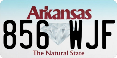 AR license plate 856WJF