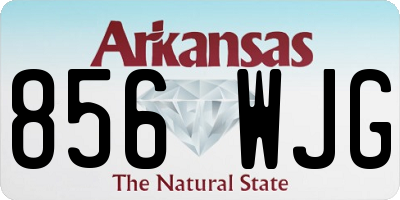 AR license plate 856WJG