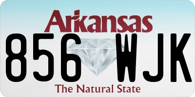AR license plate 856WJK