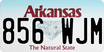 AR license plate 856WJM