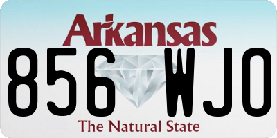AR license plate 856WJO