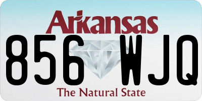 AR license plate 856WJQ
