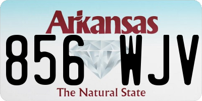 AR license plate 856WJV