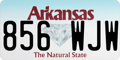 AR license plate 856WJW