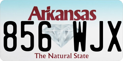 AR license plate 856WJX