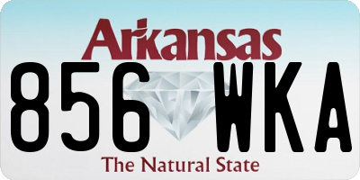 AR license plate 856WKA