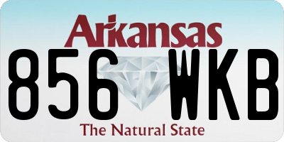 AR license plate 856WKB