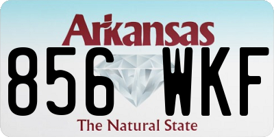 AR license plate 856WKF