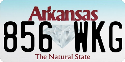 AR license plate 856WKG