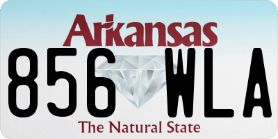 AR license plate 856WLA