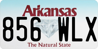 AR license plate 856WLX