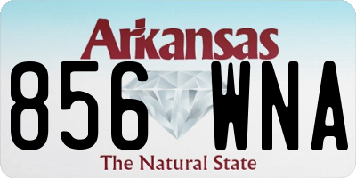 AR license plate 856WNA