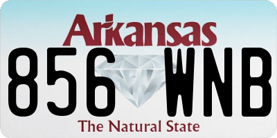 AR license plate 856WNB