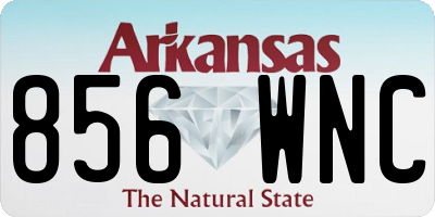 AR license plate 856WNC