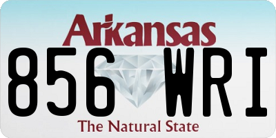 AR license plate 856WRI