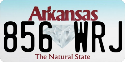 AR license plate 856WRJ