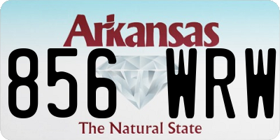AR license plate 856WRW