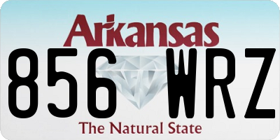 AR license plate 856WRZ