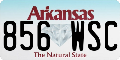 AR license plate 856WSC