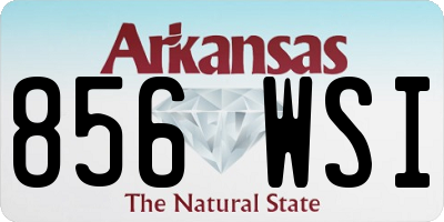 AR license plate 856WSI