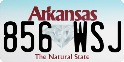 AR license plate 856WSJ