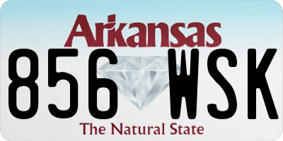 AR license plate 856WSK
