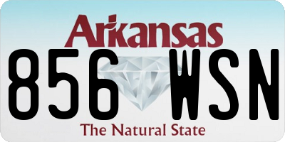 AR license plate 856WSN