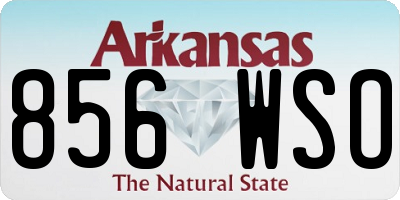 AR license plate 856WSO